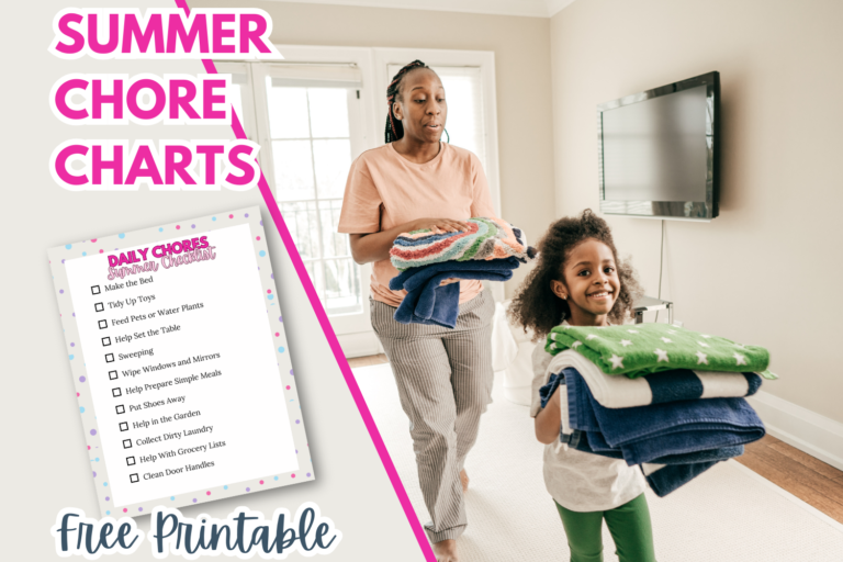 Summer Chore Charts For Kids